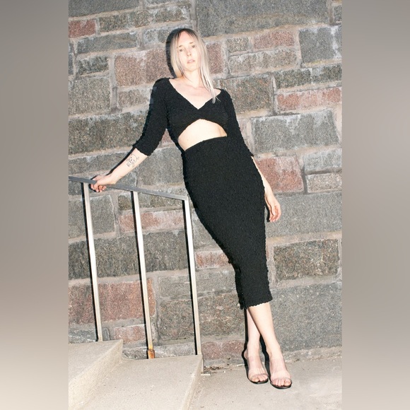 🏷️🔖 NWT Mara Hoffman Tavi Skirt + Aja Top Set in Green - Picture 12 of 15